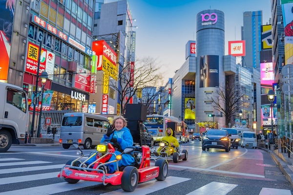 Go-kart en las calles de Shibuya, Tokyo